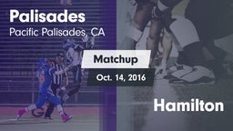 Matchup: Palisades High vs. Hamilton 2016