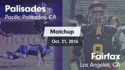 Matchup: Palisades High vs. Fairfax 2016