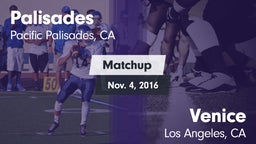Matchup: Palisades High vs. Venice  2016