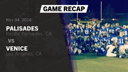 Recap: Palisades  vs. Venice  2016