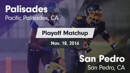 Matchup: Palisades High vs. San Pedro  2016