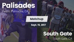 Matchup: Palisades High vs. South Gate  2017