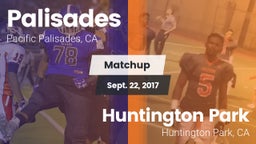 Matchup: Palisades High vs. Huntington Park  2017