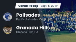 Recap: Palisades  vs. Granada Hills  2019
