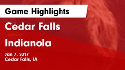 Cedar Falls  vs Indianola  Game Highlights - Jan 7, 2017