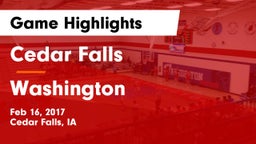 Cedar Falls  vs Washington  Game Highlights - Feb 16, 2017