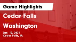 Cedar Falls  vs Washington  Game Highlights - Jan. 12, 2021