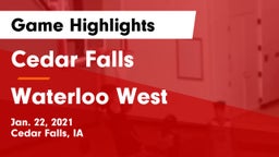 Cedar Falls  vs Waterloo West  Game Highlights - Jan. 22, 2021