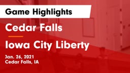 Cedar Falls  vs Iowa City Liberty  Game Highlights - Jan. 26, 2021