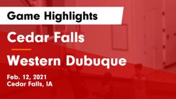 Cedar Falls  vs Western Dubuque  Game Highlights - Feb. 12, 2021