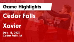 Cedar Falls  vs Xavier  Game Highlights - Dec. 15, 2023