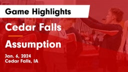 Cedar Falls  vs Assumption  Game Highlights - Jan. 6, 2024