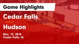 Cedar Falls  vs Hudson  Game Highlights - Nov. 19, 2018