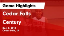 Cedar Falls  vs Century  Game Highlights - Dec. 8, 2018