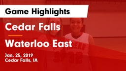 Cedar Falls  vs Waterloo East  Game Highlights - Jan. 25, 2019