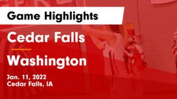 Cedar Falls  vs Washington  Game Highlights - Jan. 11, 2022