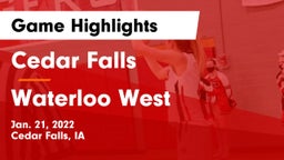 Cedar Falls  vs Waterloo West  Game Highlights - Jan. 21, 2022