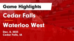 Cedar Falls  vs Waterloo West  Game Highlights - Dec. 8, 2023