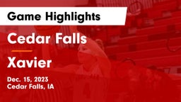 Cedar Falls  vs Xavier  Game Highlights - Dec. 15, 2023