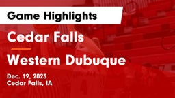 Cedar Falls  vs Western Dubuque  Game Highlights - Dec. 19, 2023