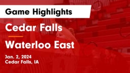 Cedar Falls  vs Waterloo East  Game Highlights - Jan. 2, 2024