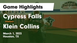 Cypress Falls  vs Klein Collins  Game Highlights - March 1, 2023