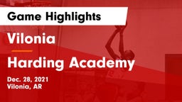 Vilonia  vs Harding Academy  Game Highlights - Dec. 28, 2021
