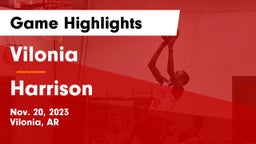Vilonia  vs Harrison  Game Highlights - Nov. 20, 2023