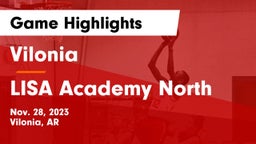 Vilonia  vs LISA Academy North Game Highlights - Nov. 28, 2023