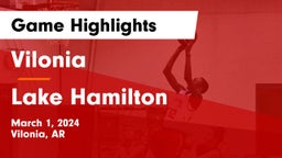 Vilonia  vs Lake Hamilton  Game Highlights - March 1, 2024