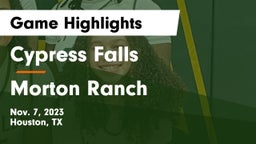 Cypress Falls  vs Morton Ranch  Game Highlights - Nov. 7, 2023