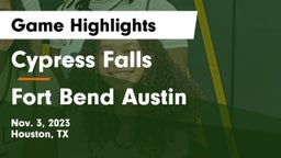 Cypress Falls  vs Fort Bend Austin  Game Highlights - Nov. 3, 2023