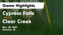 Cypress Falls  vs Clear Creek  Game Highlights - Nov. 30, 2023
