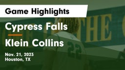 Cypress Falls  vs Klein Collins  Game Highlights - Nov. 21, 2023