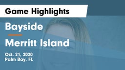 Bayside  vs Merritt Island  Game Highlights - Oct. 21, 2020