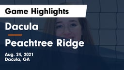 Dacula  vs Peachtree Ridge  Game Highlights - Aug. 24, 2021