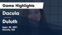 Dacula  vs Duluth Game Highlights - Sept. 30, 2021