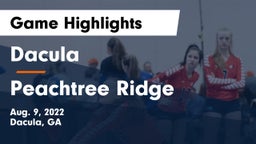 Dacula  vs Peachtree Ridge Game Highlights - Aug. 9, 2022