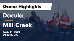 Dacula  vs Mill Creek Game Highlights - Aug. 11, 2022