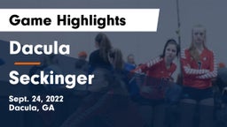 Dacula  vs Seckinger Game Highlights - Sept. 24, 2022