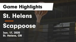 St. Helens  vs Scappoose Game Highlights - Jan. 17, 2020