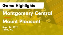 Montgomery Central  vs Mount Pleasant Game Highlights - Sept. 26, 2019