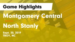 Montgomery Central  vs North Stanly Game Highlights - Sept. 30, 2019