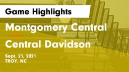 Montgomery Central  vs Central Davidson  Game Highlights - Sept. 21, 2021