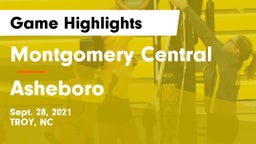 Montgomery Central  vs Asheboro  Game Highlights - Sept. 28, 2021