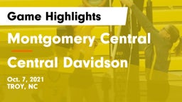 Montgomery Central  vs Central Davidson  Game Highlights - Oct. 7, 2021