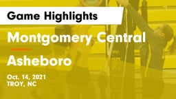 Montgomery Central  vs Asheboro  Game Highlights - Oct. 14, 2021