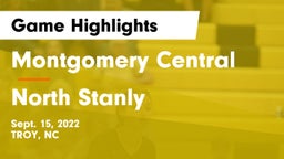 Montgomery Central  vs North Stanly  Game Highlights - Sept. 15, 2022