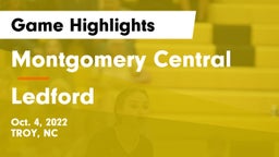 Montgomery Central  vs Ledford   Game Highlights - Oct. 4, 2022