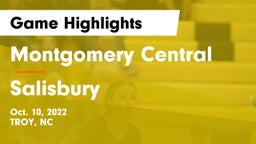 Montgomery Central  vs Salisbury Game Highlights - Oct. 10, 2022